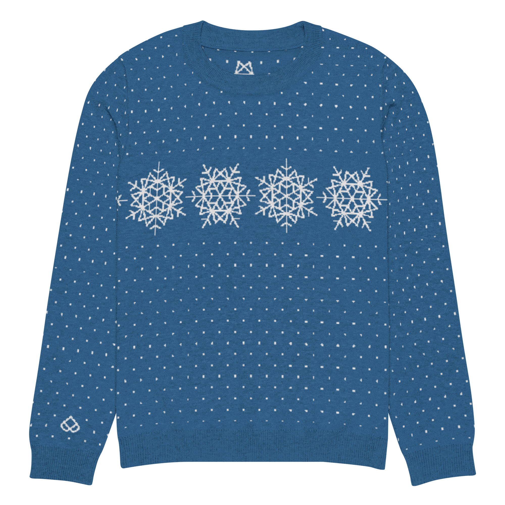 It’s Snow or Never Knitted Sweater in Glacier